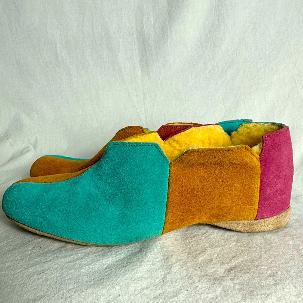 Vintage Sued Slippers